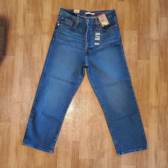 Levi's Men's Blue Jeans sz 31x27, Ribcage Straight Ankle,  Brand New w/ Tags - Picture 1 of 5